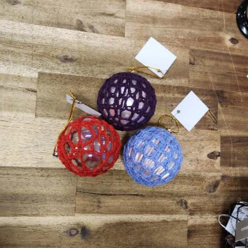 Christmas Ornament - Crocheted Bauble