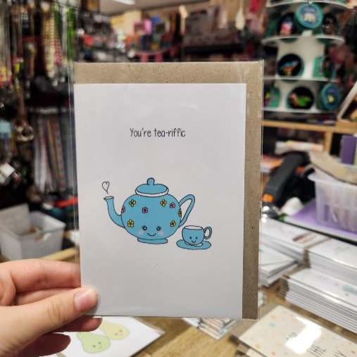 Greeting Card Punny Tea