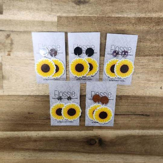 Earrings Sunflower 1 Dangles