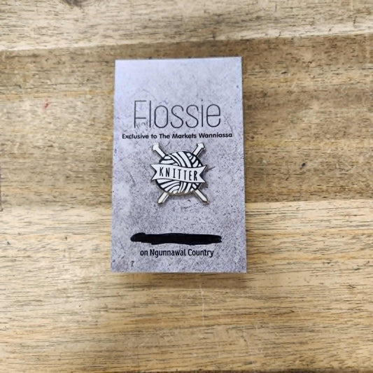 Knitter Lapel Pin