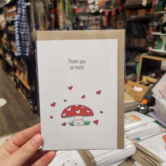 Greeting Card Punny Mushroom