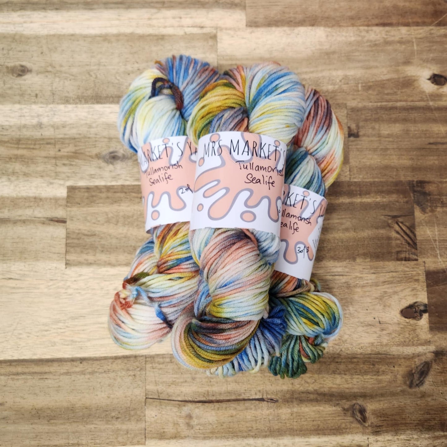 Mrs Market's Tullamorish Hand Dyed Yarn 8ply DK
