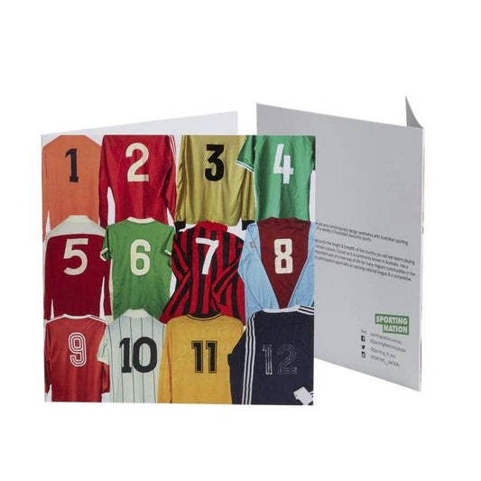 Vintage Soccer Jerseys Greeting Card