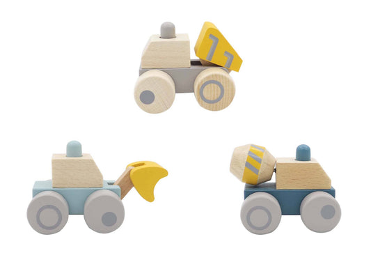 Wooden Squeaky Trucks