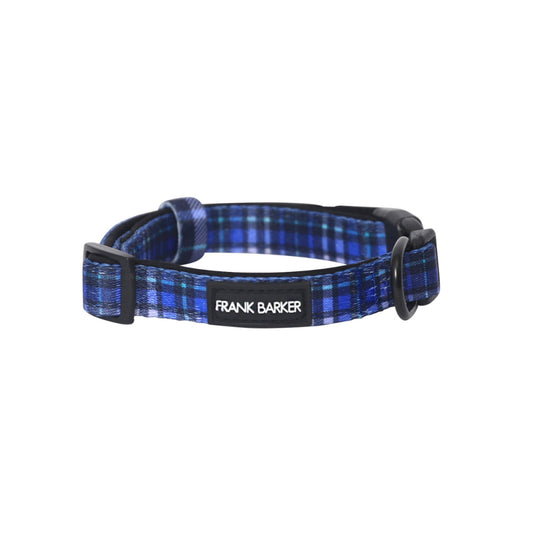 Blue Plaid Collar - M