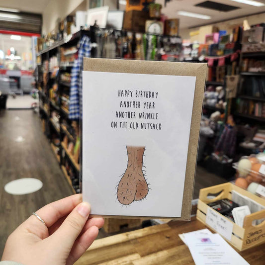 Birthday Card Wrinkly N*tsack