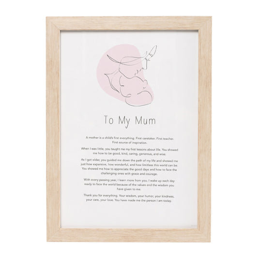 To My Mum - Framed Print
