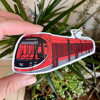 Vinyl Sticker - Canberra Light Rail