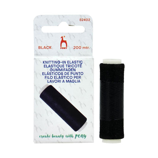 *Knitting Elastic Black