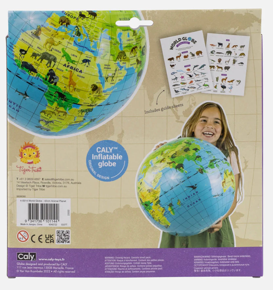 World Globe Animal Planet Ball