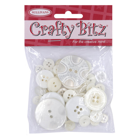 Crafty Bits Buttons Cream