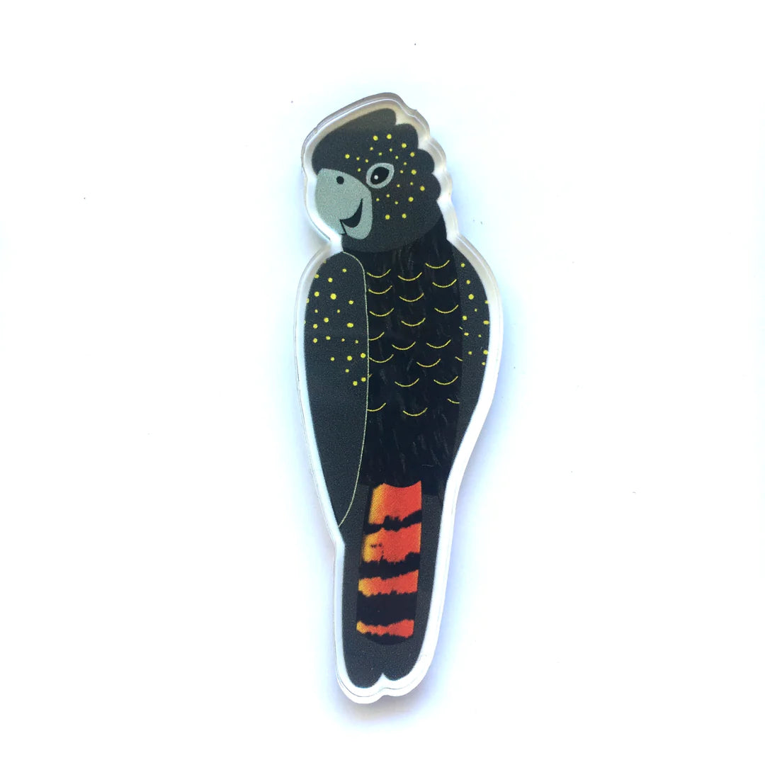 Black Cockatoo Pin