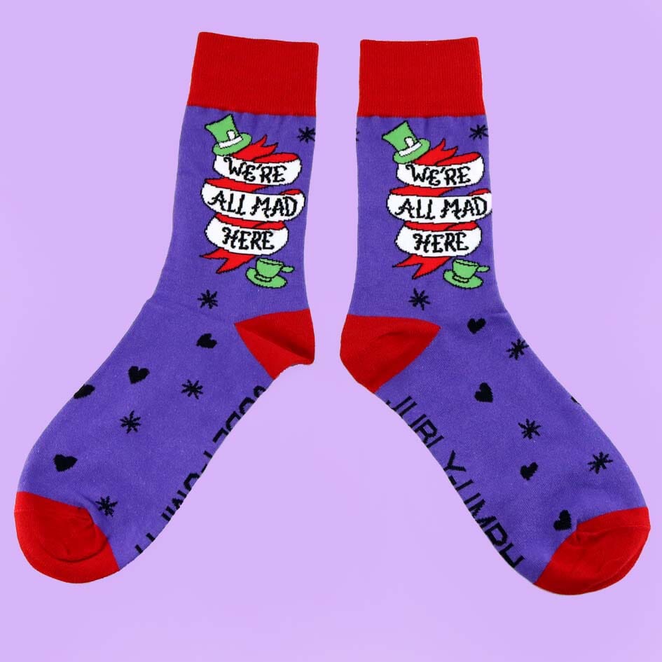 We're All Mad Here Socks