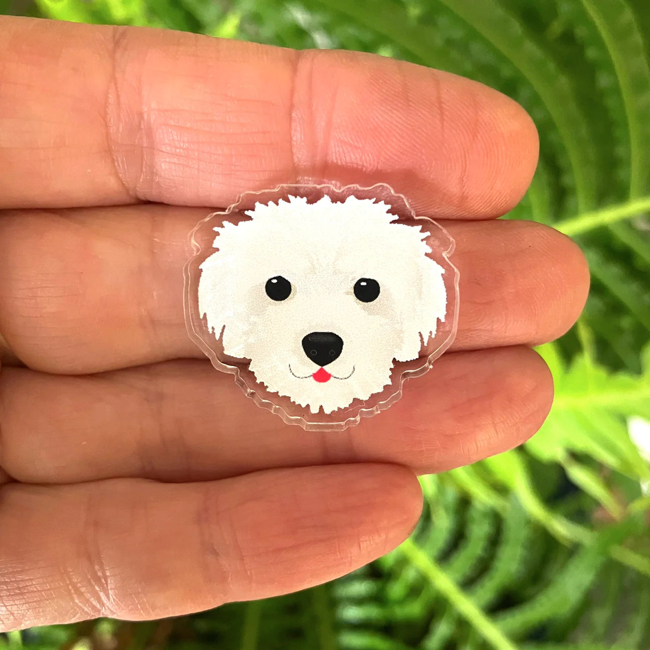 Maltese Poodle Pin