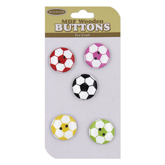 Wooden Button Soccer Balls