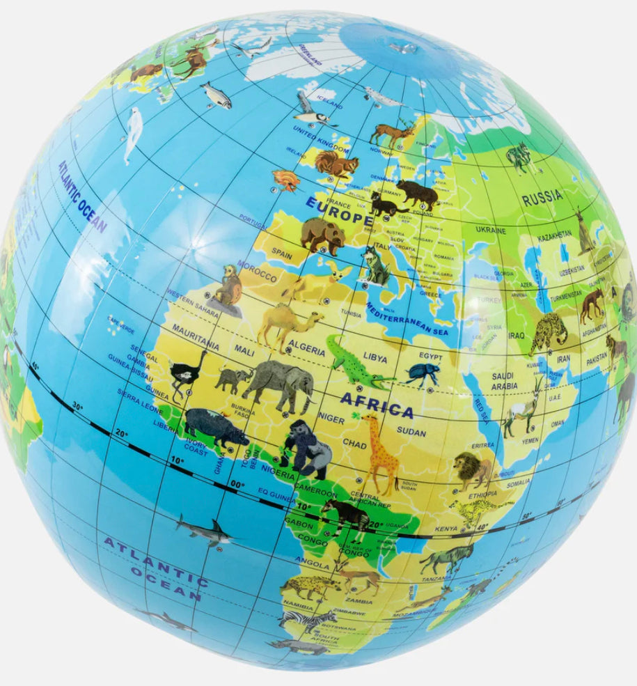 World Globe Animal Planet Ball