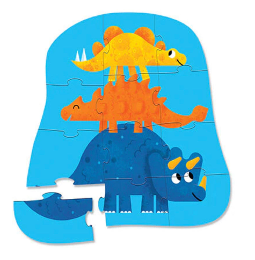 Mini Puzzle 12pc Dino Friends