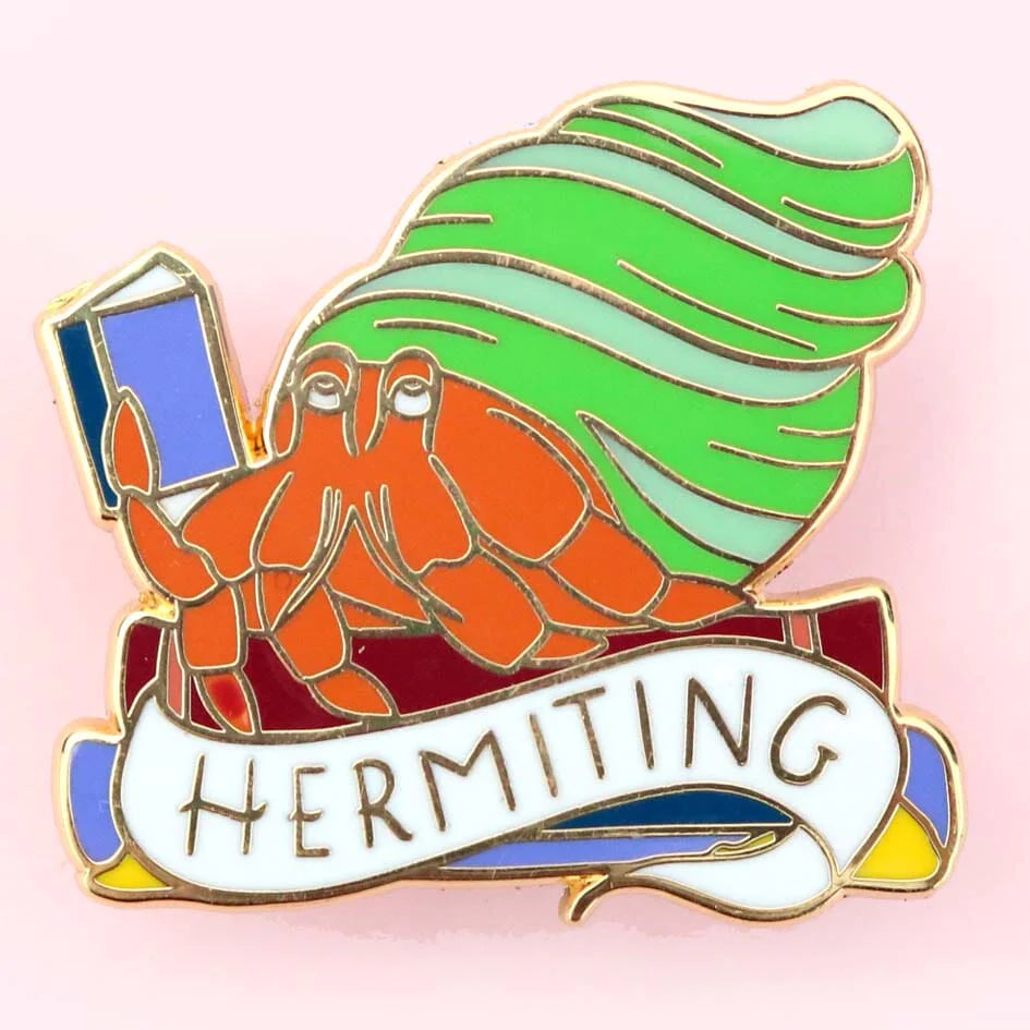 Hermitting Crab Lapel Pin