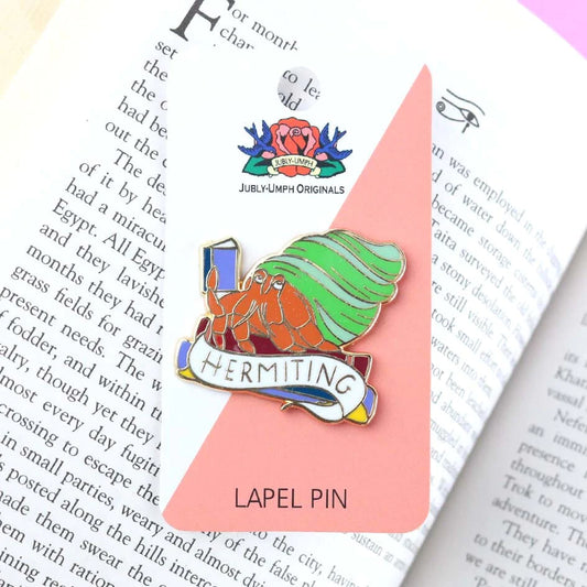 Hermitting Crab Lapel Pin