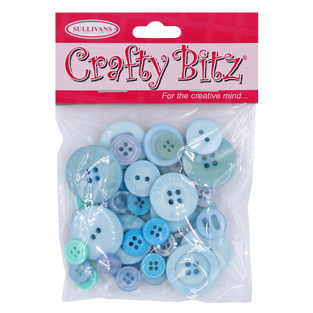 Crafty Bits Buttons Blue