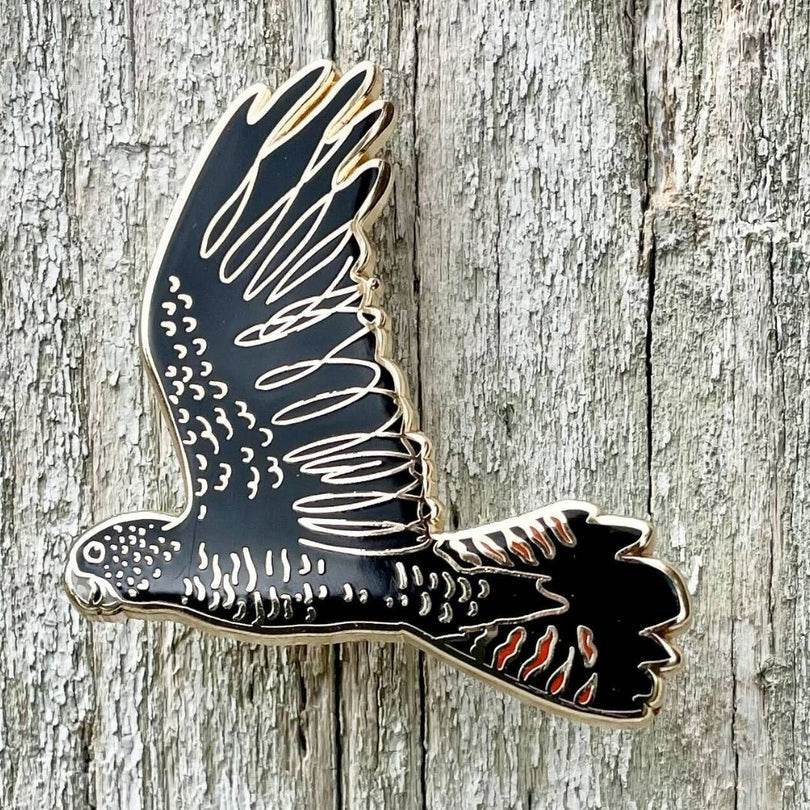 Red-tailed Black Cockatoo Enamel Pin