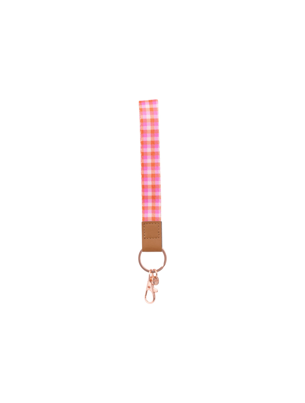 *Fabric Wristlet - Pink Plaid