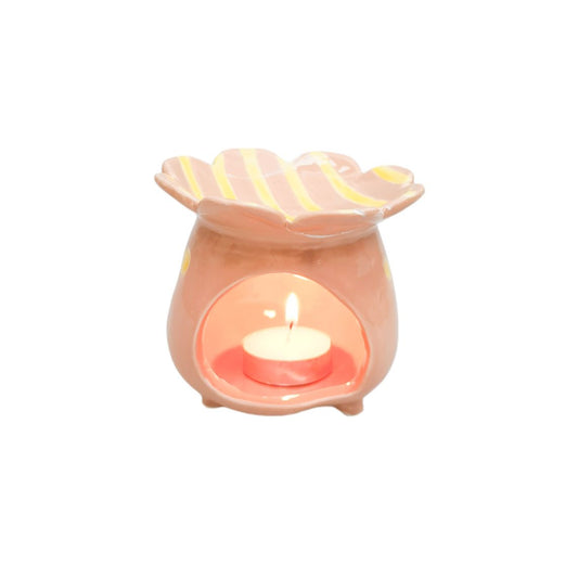 Oil Burner Peach & Yellow