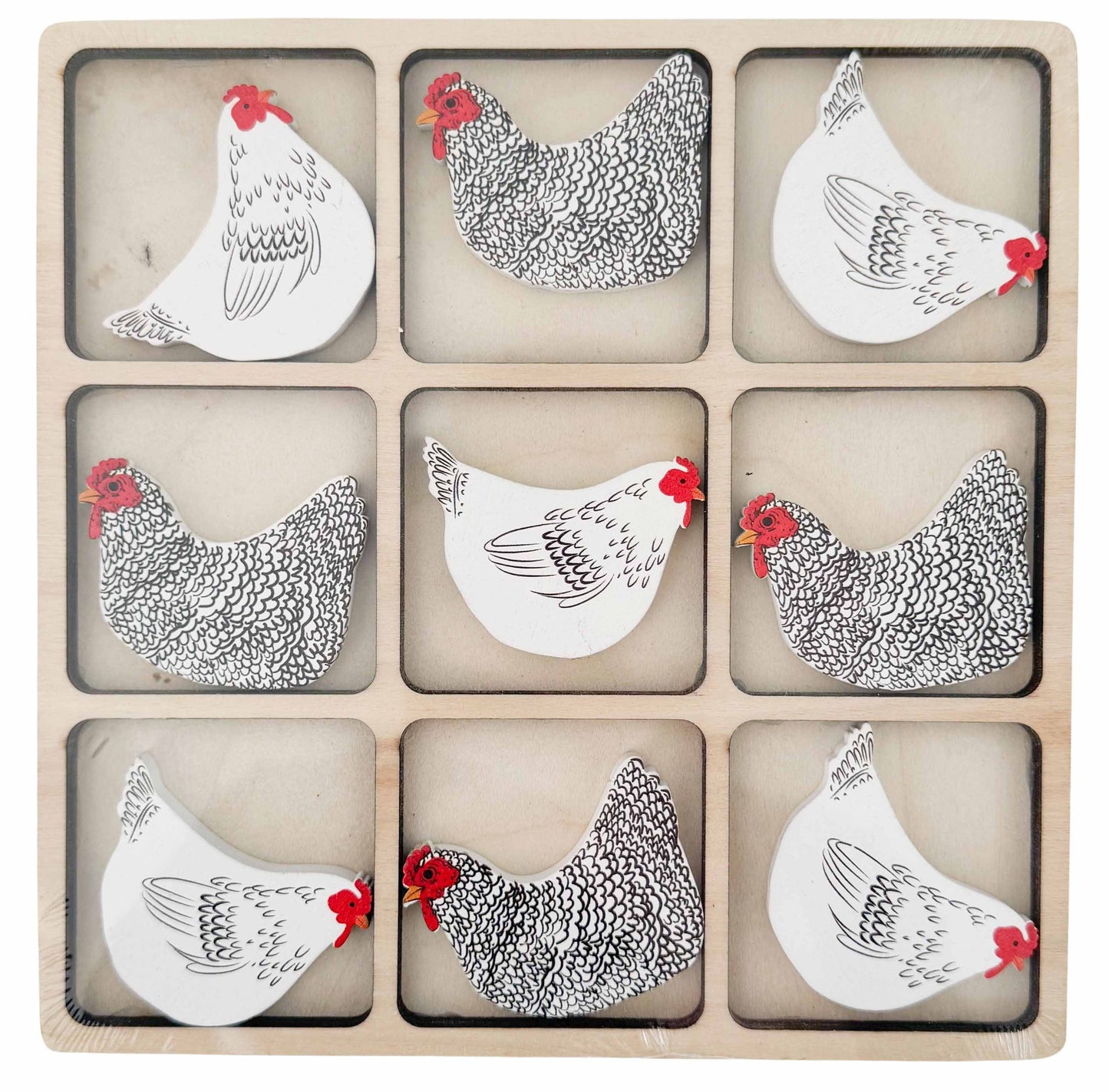 Tic Tac Toe Set - Chickens