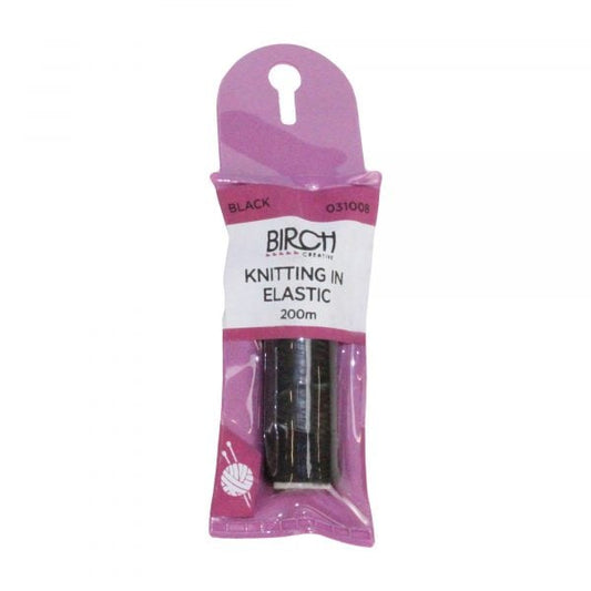 Birch Knitting Elastic Black
