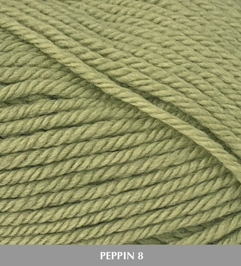 Fiddlesticks Peppin8 8ply 100% Australian Fine Merino Wool