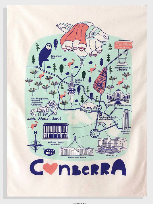 Missy Minzy Tea Towel Canberra