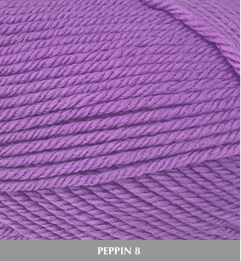 Fiddlesticks Peppin8 8ply 100% Australian Fine Merino Wool