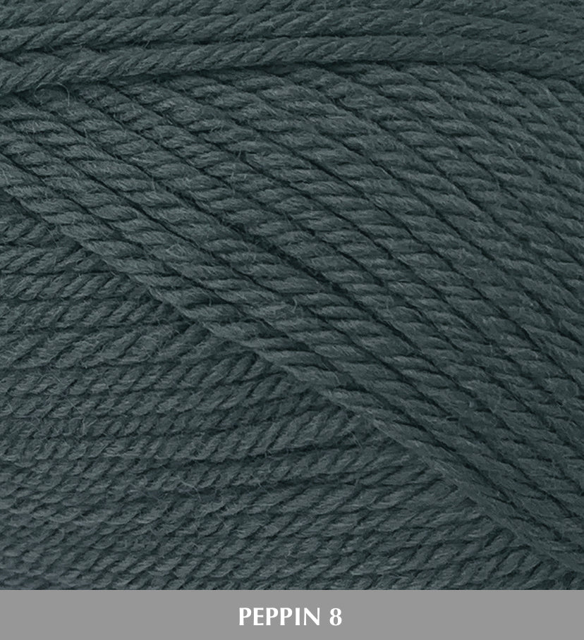 Fiddlesticks Peppin8 8ply 100% Australian Fine Merino Wool