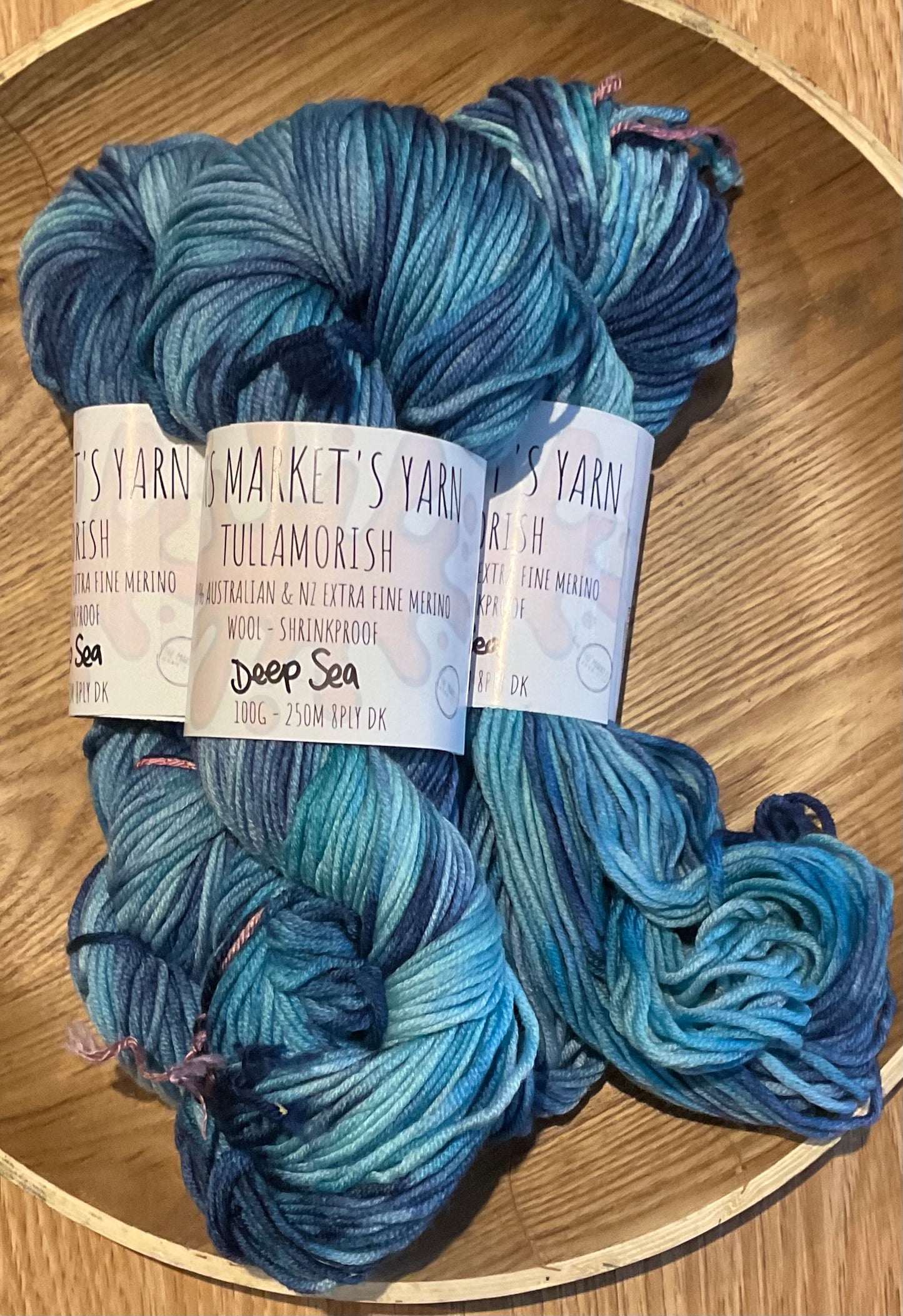 Mrs Market's Tullamorish Hand Dyed Yarn 8ply DK