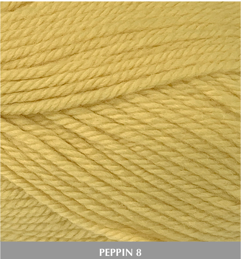 Fiddlesticks Peppin8 8ply 100% Australian Fine Merino Wool