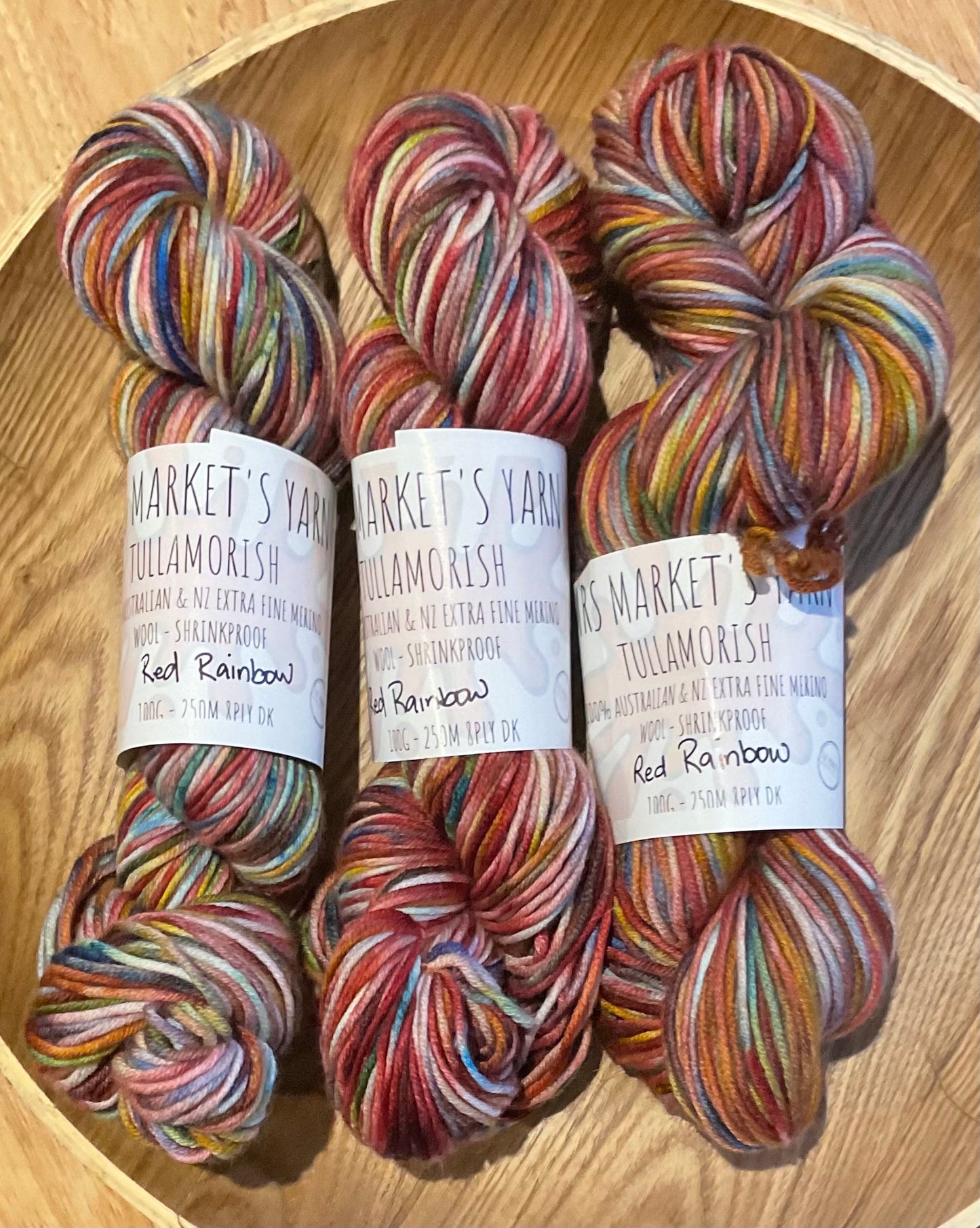 Mrs Market's Tullamorish Hand Dyed Yarn 8ply DK