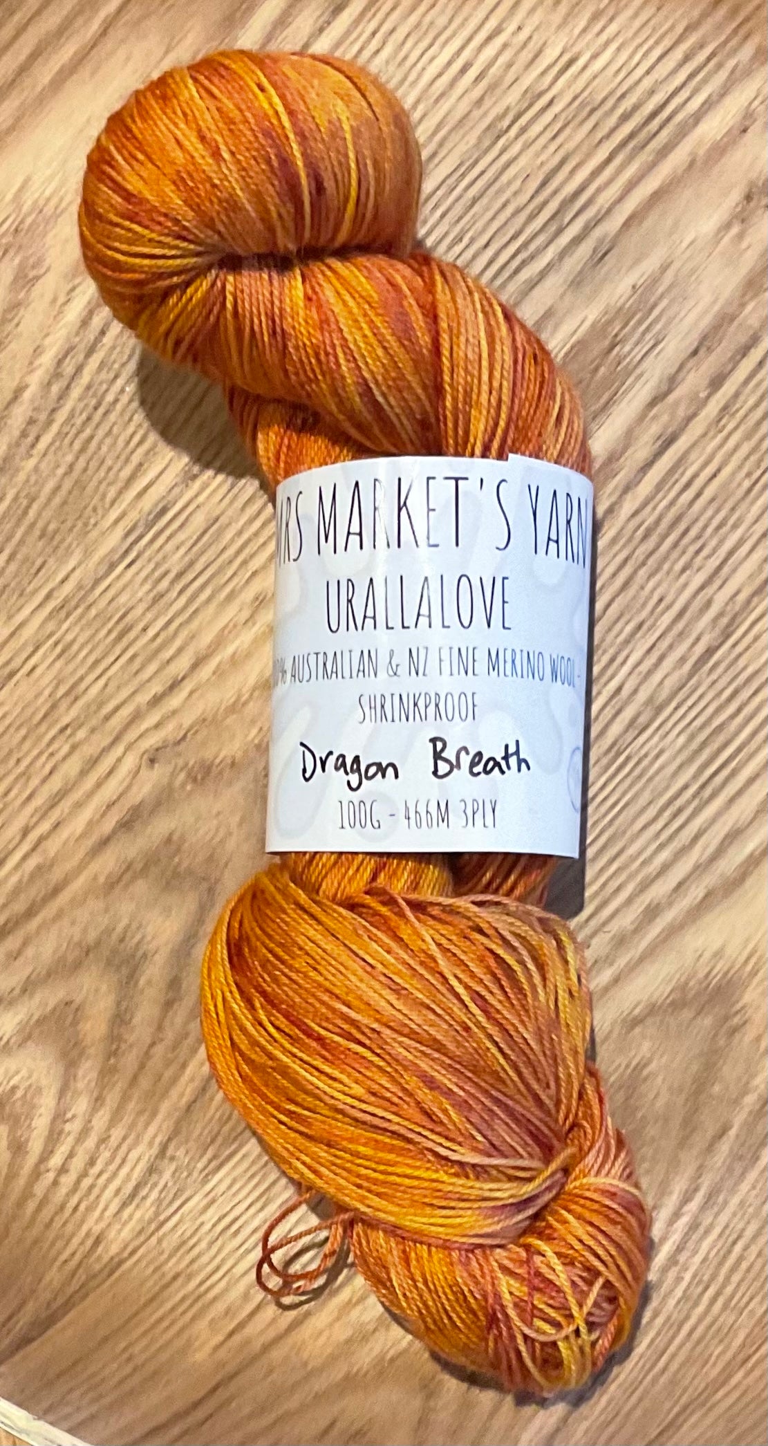 Mrs Markets Urallalove 3ply Hand dyed Yarn