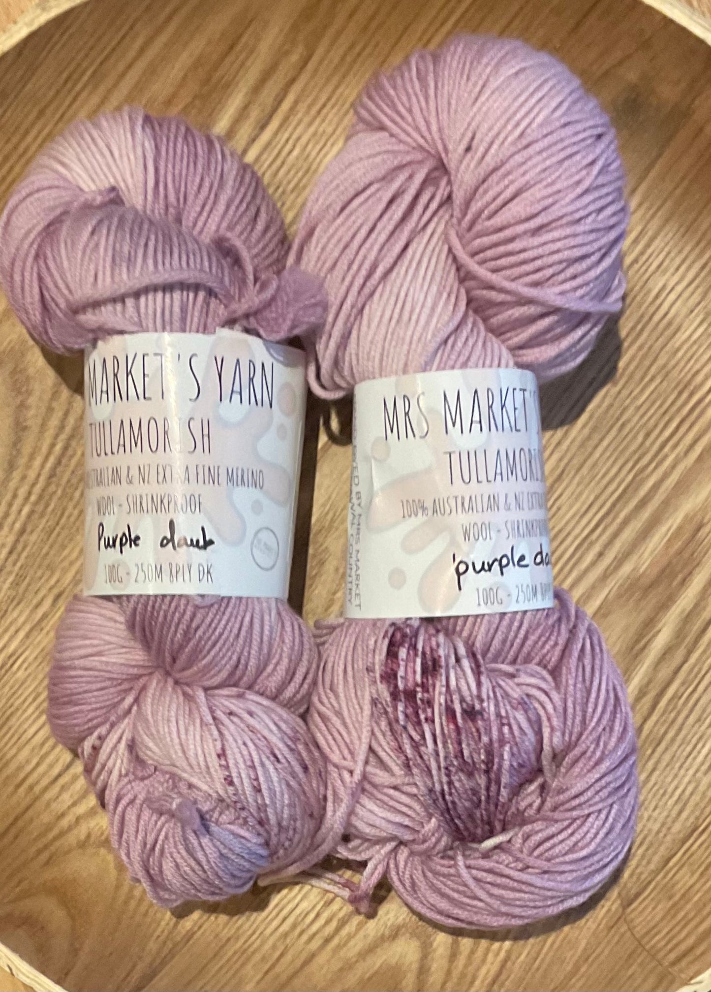 Mrs Market's Tullamorish Hand Dyed Yarn 8ply DK