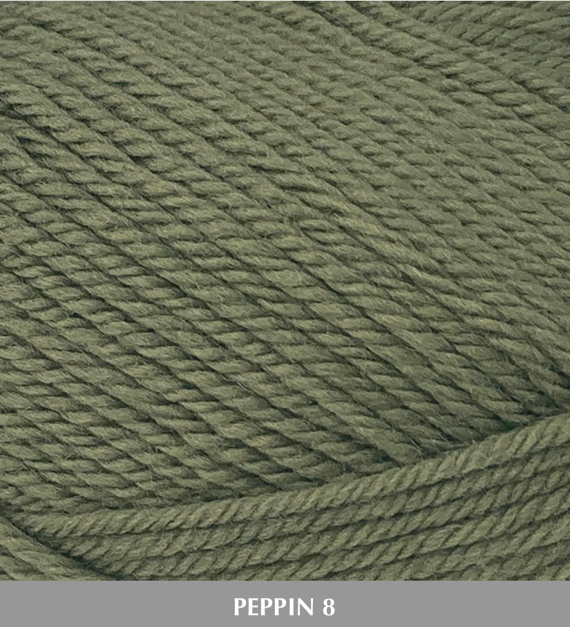 Fiddlesticks Peppin8 8ply 100% Australian Fine Merino Wool
