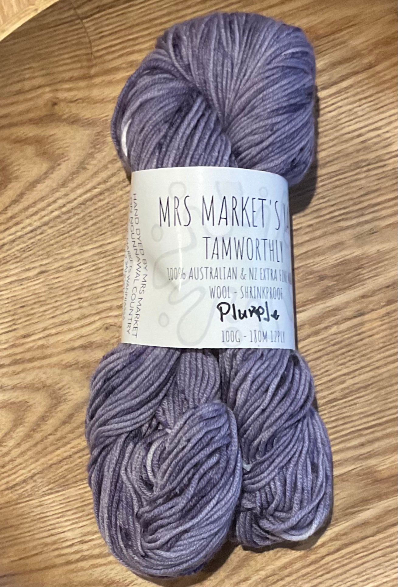 Mrs Market's Tamworthly Hand Dyed Yarn 12ply