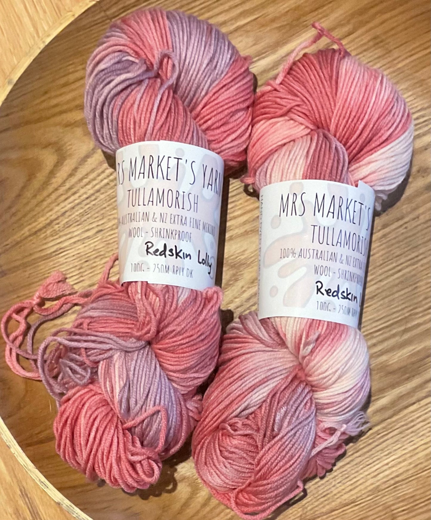 Mrs Market's Tullamorish Hand Dyed Yarn 8ply DK