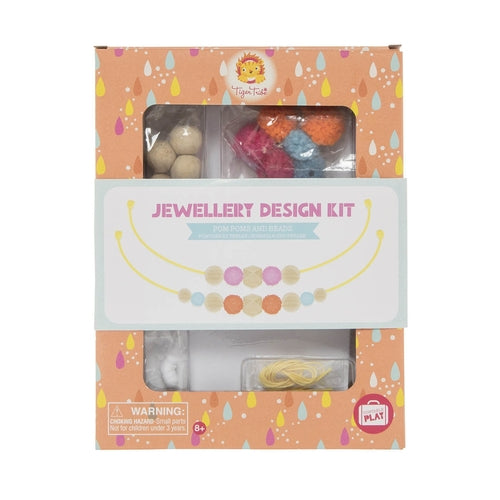 Jewellery Design Kit Pom Poms and Beads