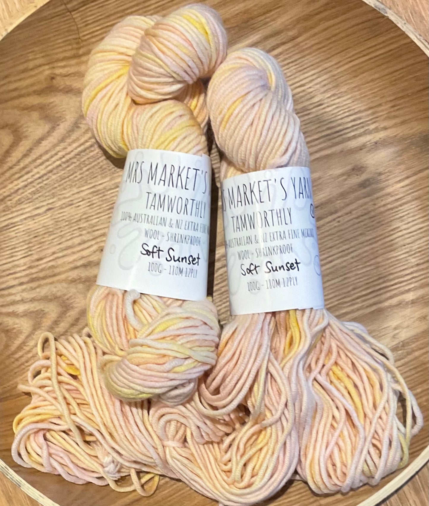 Mrs Market's Tamworthly Hand Dyed Yarn 12ply
