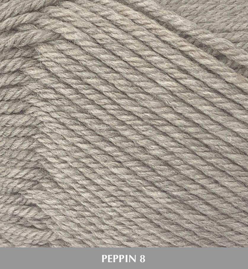 Fiddlesticks Peppin8 8ply 100% Australian Fine Merino Wool