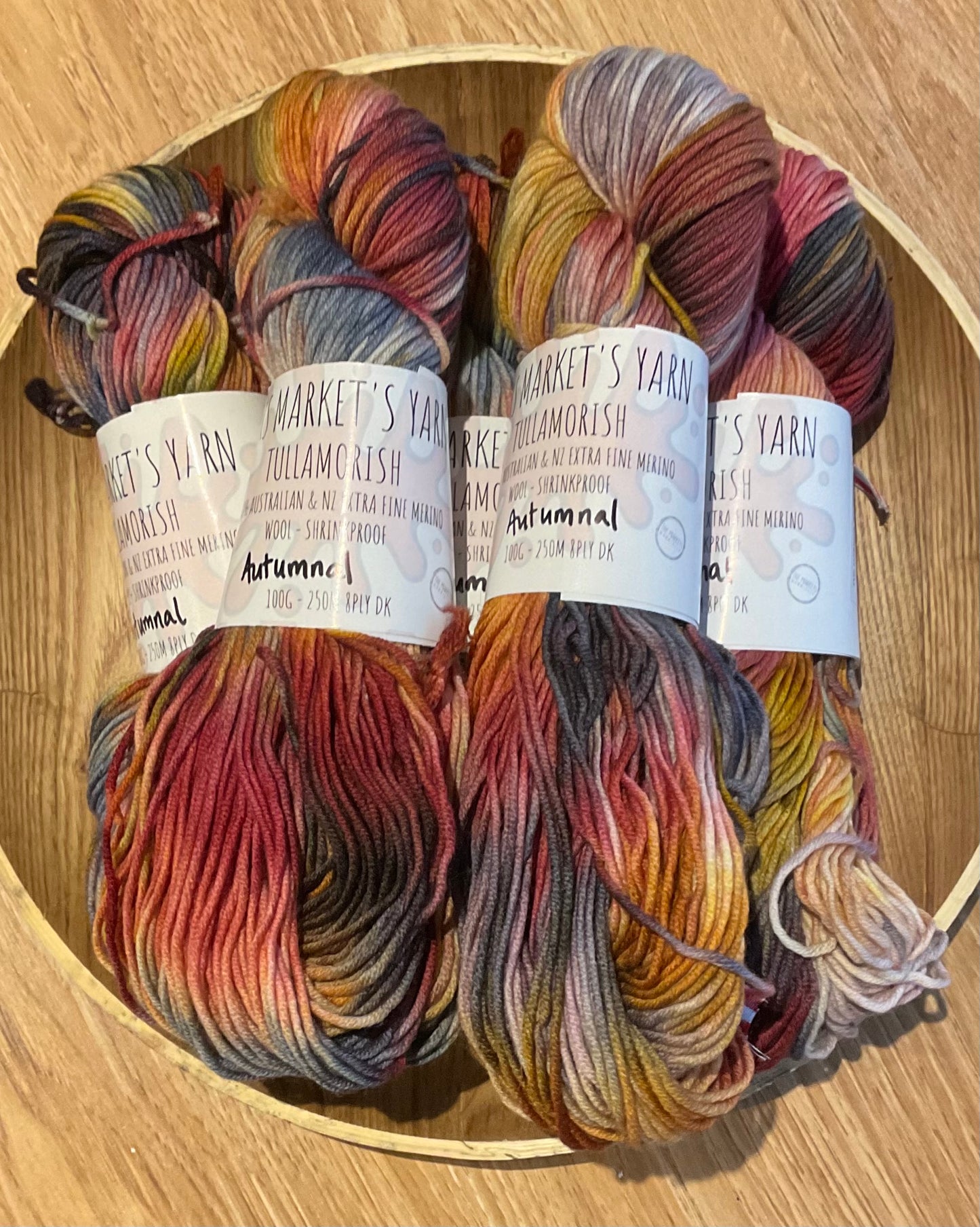 Mrs Market's Tullamorish Hand Dyed Yarn 8ply DK