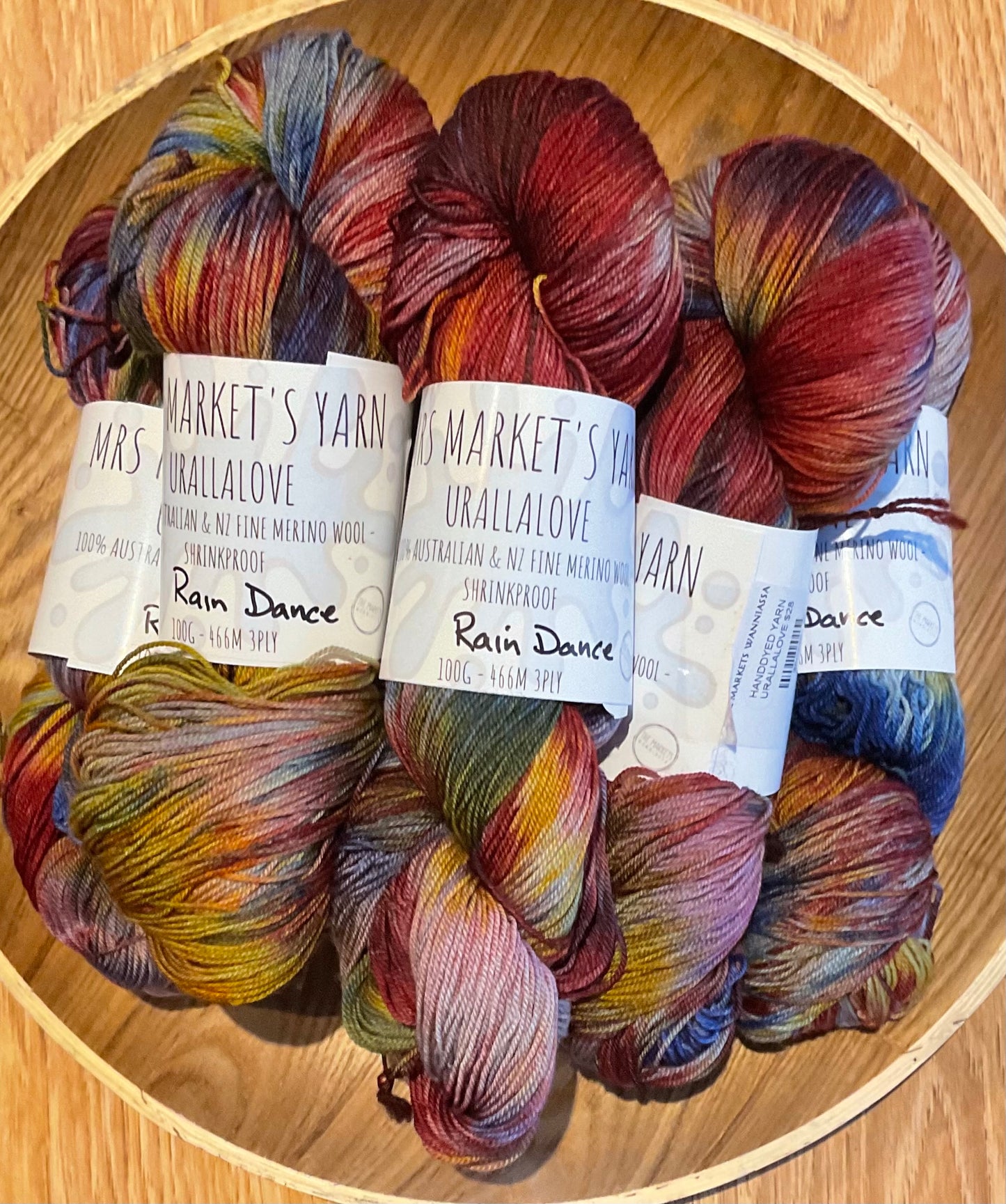 Mrs Markets Urallalove 3ply Hand dyed Yarn