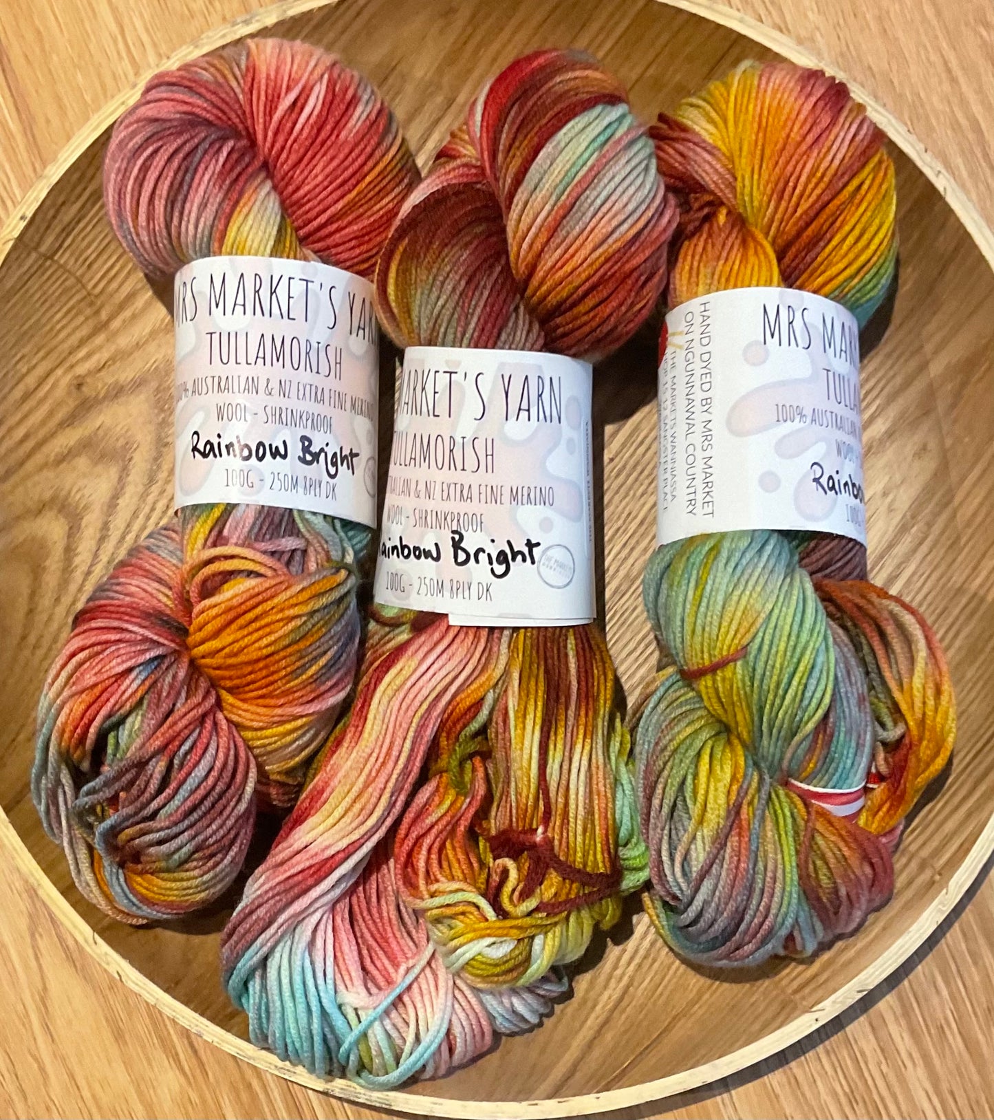 Mrs Market's Tullamorish Hand Dyed Yarn 8ply DK