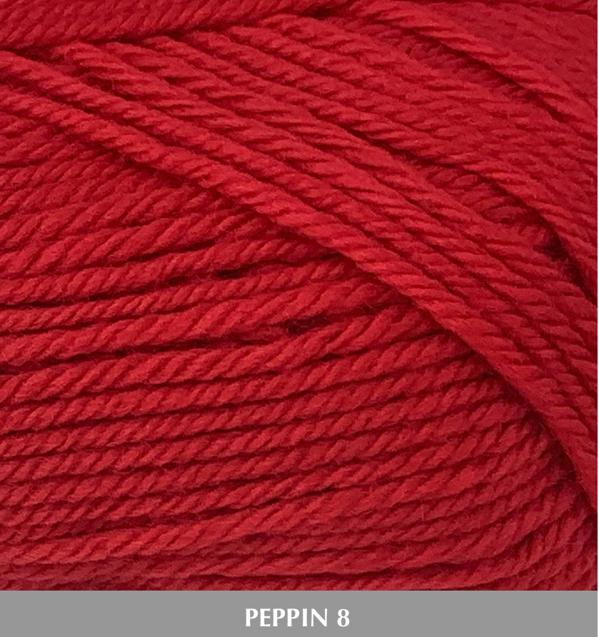 Fiddlesticks Peppin8 8ply 100% Australian Fine Merino Wool