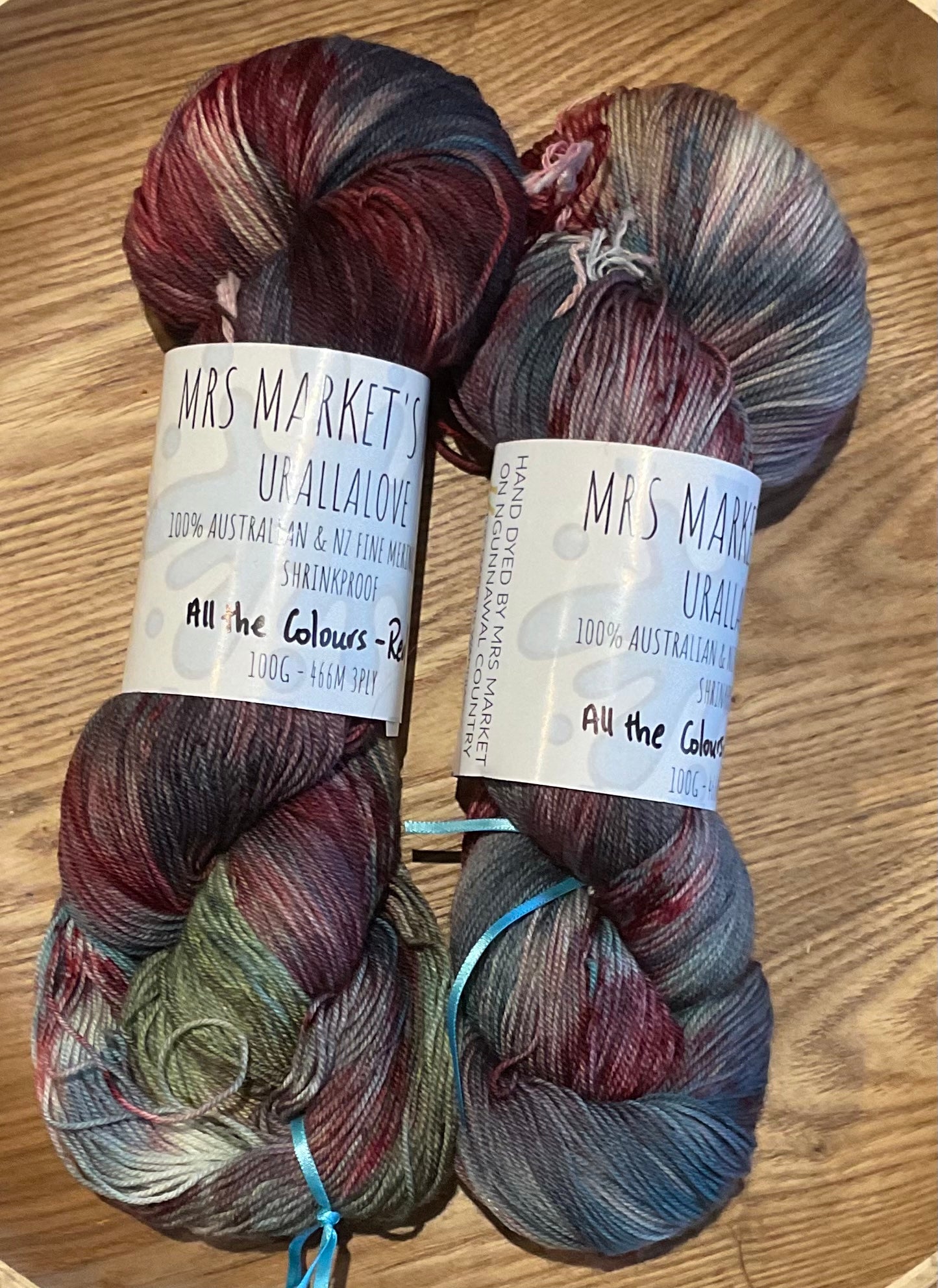 Mrs Markets Urallalove 3ply Hand dyed Yarn