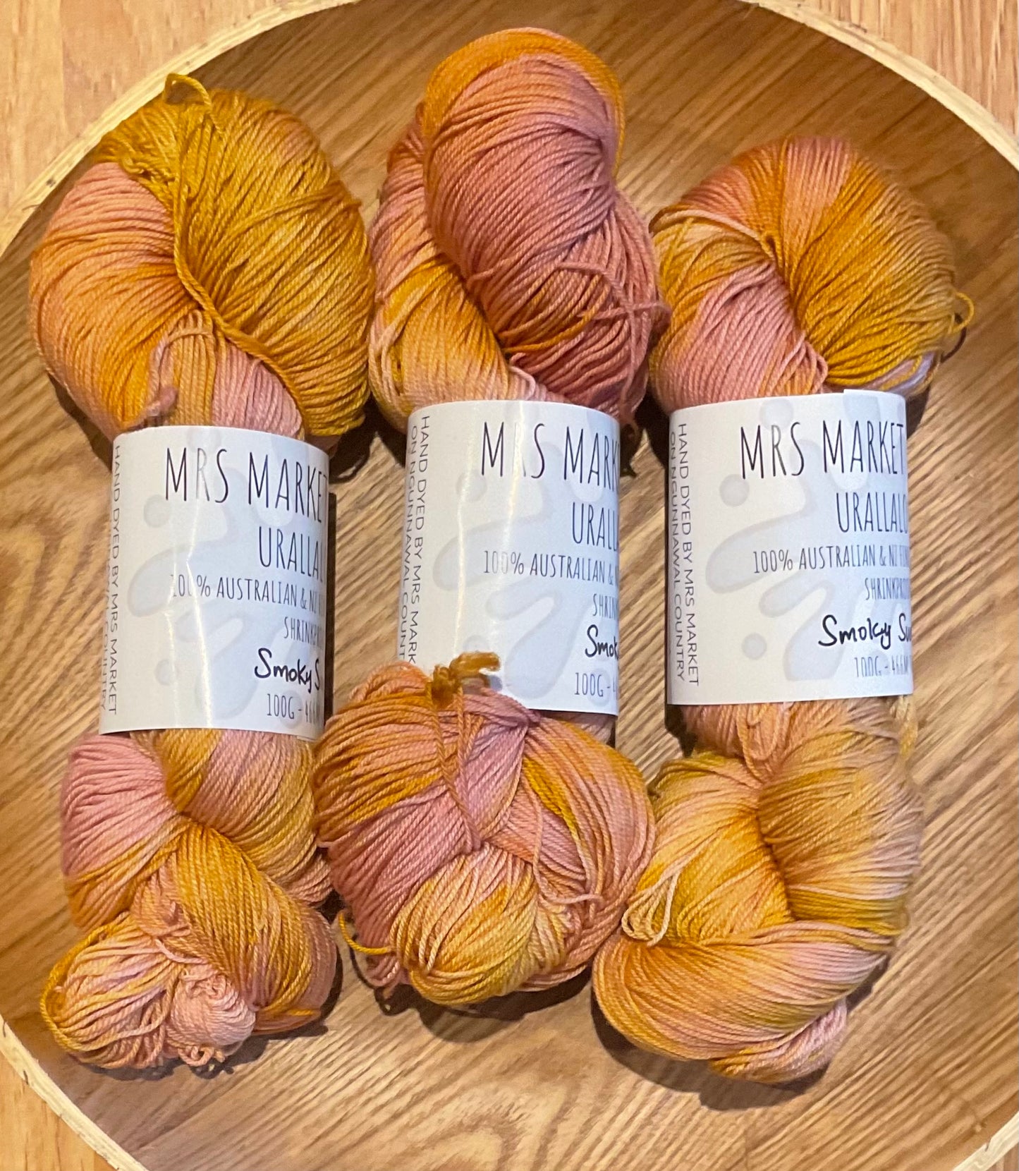 Mrs Markets Urallalove 3ply Hand dyed Yarn
